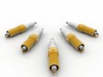 3d Illustration Of Spark Plugs Stock Photo