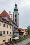 St Jost Church In Cesky Krumlov Stock Photo