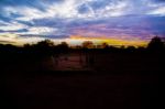 Sunrise Landscape In Tanzania Stock Photo