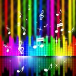 Music Background Means Playing Songs And Sounds
 Stock Photo