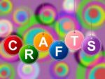 Craft Crafts Indicates Artistic Designing And Drawing Stock Photo