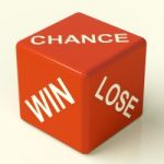 Chance Win Lose Dice Stock Photo