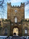 Durham, County Durham/uk - January 19 : View Of The Castle Entra Stock Photo