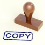 Rubber Stamp With Copy Word Stock Photo