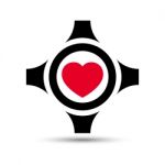  Love Heart Gear Illustration Stock Photo