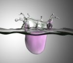 Splash Grigio E Rosa Stock Photo