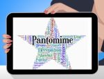 Pantomime Star Indicates Words Play And Melodrama Stock Photo