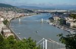 View From Fishermans Bastion In Budapest Stock Photo