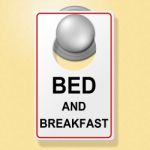 Bed And Breakfast Indicates Place To Stay And Accommodation Stock Photo