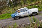 S. Benskin Driving Ford Escort Stock Photo