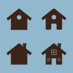 House Icon Set Stock Photo