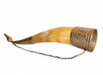 Old Drinking Horn Stock Photo