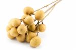 Longan Isolated On A White Background Stock Photo