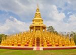 Top Five Hundred Pagodas In Wat Pasawangboon Saraburi, Thailand Stock Photo