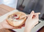 Granola With Fruits On Work Station Stock Photo