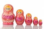 Matryoshka - A Russian Nested Dolls Stock Photo