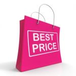 Best Price On Shopping Bags Shows Bargains Sale And Save Stock Photo