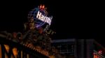 Statues Outside The Harrah's Hotel And Casino  In Las Vegas Stock Photo