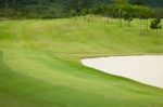 Golf Course At Thailand Stock Photo