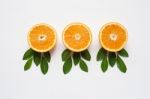 Fresh Orange Citrus Fruit Isolated Stock Photo