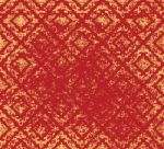 Gold Art Pattern On A Red Grunge Scene Stock Photo