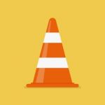 Traffic Cone  Illustration Stock Photo