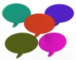 Blank Speech Balloon Shows Copyspace For Thought Chat Or Idea Stock Photo