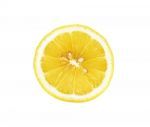 Half Sliced Lemon Isolated On The White Background Stock Photo