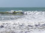 Albufeira, Southern Algarve/portugal - March 10 : View Of A Surf Stock Photo