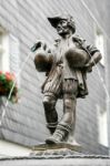 The Goose Man's Fountain In Weimar Stock Photo