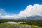 The Helicopter Shot From Dhaka, Bangladesh Stock Photo