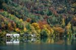 Lago D'idro Autumn View Stock Photo