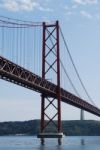 Lisbon Bridge - April 25th Stock Photo