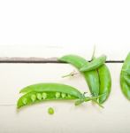 Hearthy Fresh Green Peas Stock Photo