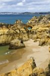 Wonderfull Portuguese Beach Stock Photo