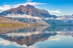 View Of Lake Mcdonald In Montana Stock Photo