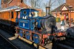 Bluebell Steam Train At Sheffield Park Station Stock Photo