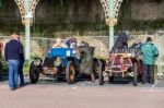 Cars Just Finished London To Brighton Veteran Car Run Stock Photo