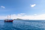 Sea Travel By Boat At Similan Island, Thailand Stock Photo