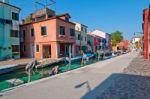 Italy Venice Burano Island Stock Photo