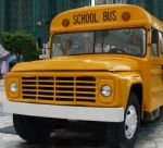 Yellow School Bus Stock Photo