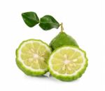 Bergamot Isolated On The White Background Stock Photo