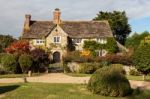 Desirable Detached House In Wisborough Green Sussex Stock Photo