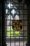 Stained Glass Window In Canterbury Cathedral Stock Photo