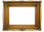 Old Brown Picture Frame Stock Photo