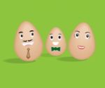 Egg Family Stock Photo