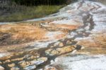 Mammoth Hot Springs Stock Photo