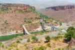 Bridge Over Blue Nile Stock Photo