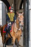 London - July 30 : Kings Troop Royal Horse Artillery In Whitehal Stock Photo