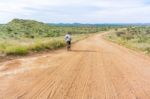 Namib Desert Landscape In Namibia Stock Photo